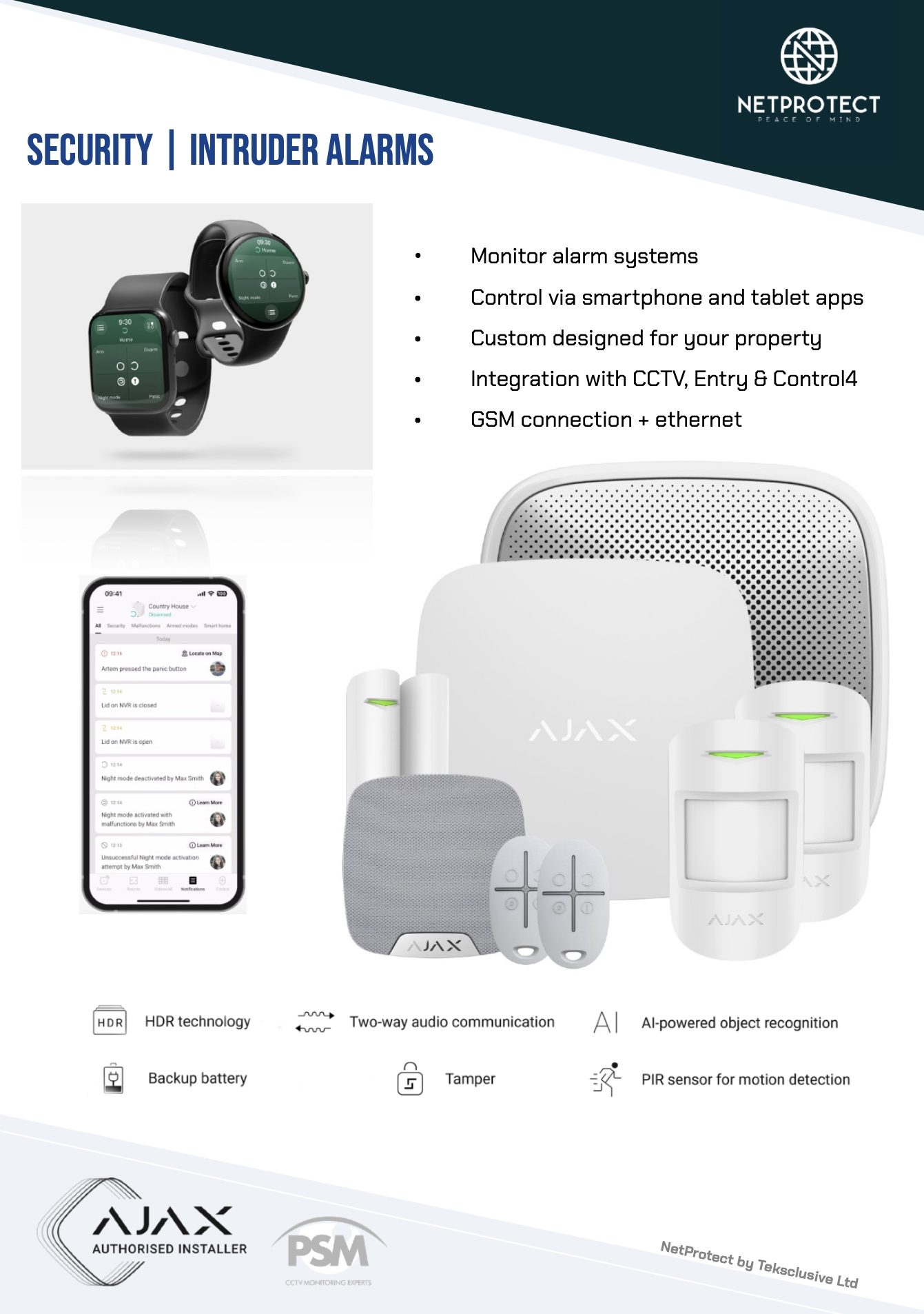 Alarm systems security alarms